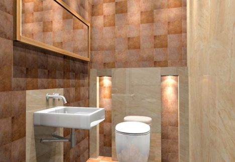 Projekt i aranżacja mieszkania w kamienicy ze ścianą z cegły w tle