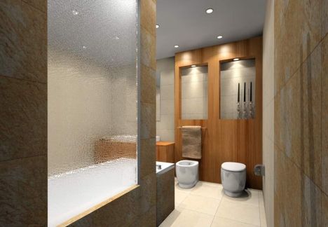 Projekt i aranżacja mieszkania w kamienicy ze ścianą z cegły w tle