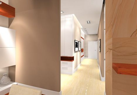 salon z kuchnią i kącik telewizyjny