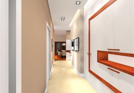 salon z kuchnią i kącik telewizyjny