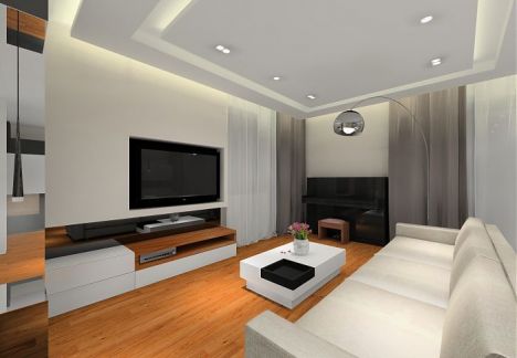 Elegancki przestronny dom, na podłodze deski z orzecha Elegancki przestronny dom, na podłodze deski z orzecha