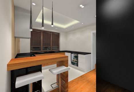 Elegancki przestronny dom, na podłodze deski z orzecha Elegancki przestronny dom, na podłodze deski z orzecha