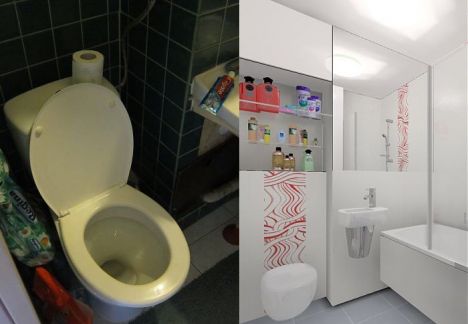 architekt wnętrz Warszawa łazienka przed i po