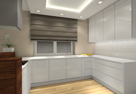 Projekt wnętrza domu pod Warszawą.