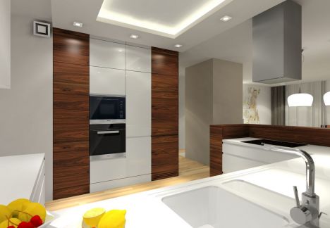 Projekt wnętrza domu pod Warszawą.