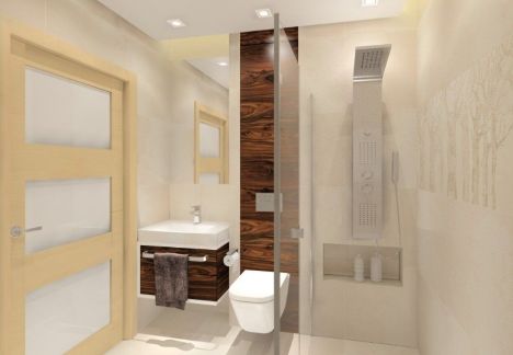 Projekt wnętrza domu pod Warszawą.