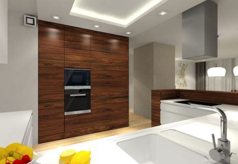 Projekt wnętrza domu pod Warszawą.