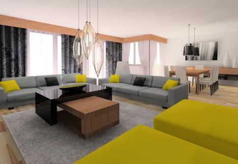 projekt i dekoracje salonu - MKdezere