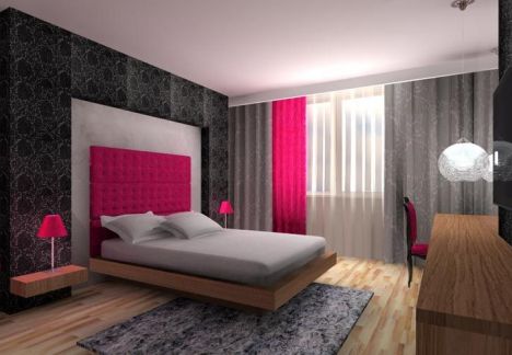 Aranżacja sypialni - widok na łózko i okno