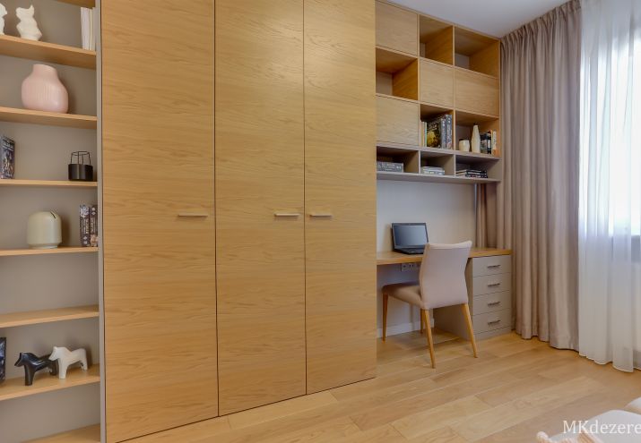 Projekt gabinetu i pokoju gościnnego w jednym. 