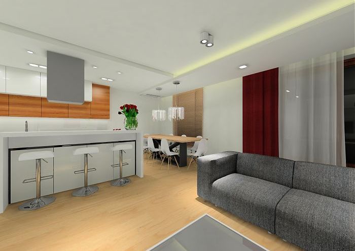 Projekt nowoczesnego apartamentu w Wilanowie