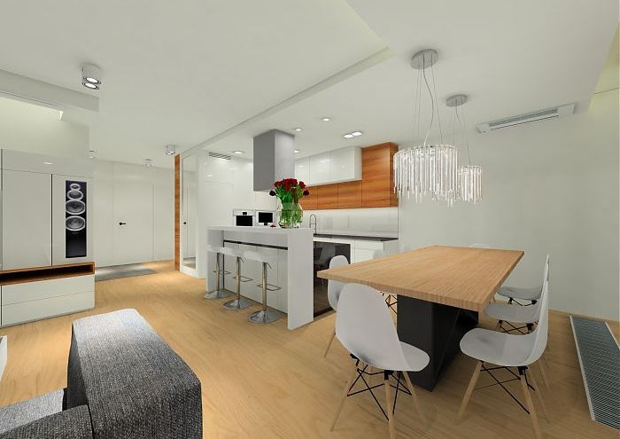 Projekt nowoczesnego apartamentu w Wilanowie