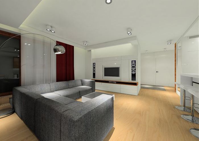 Projekt nowoczesnego apartamentu w Wilanowie