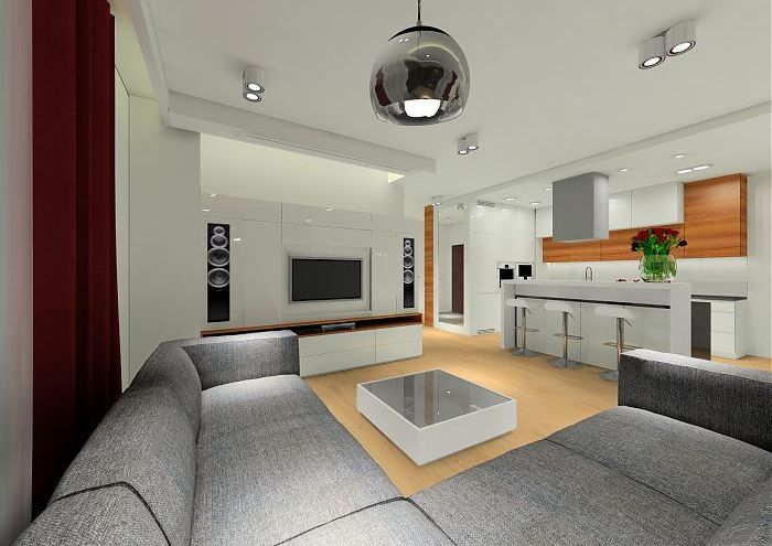 Projekt nowoczesnego apartamentu w Wilanowie