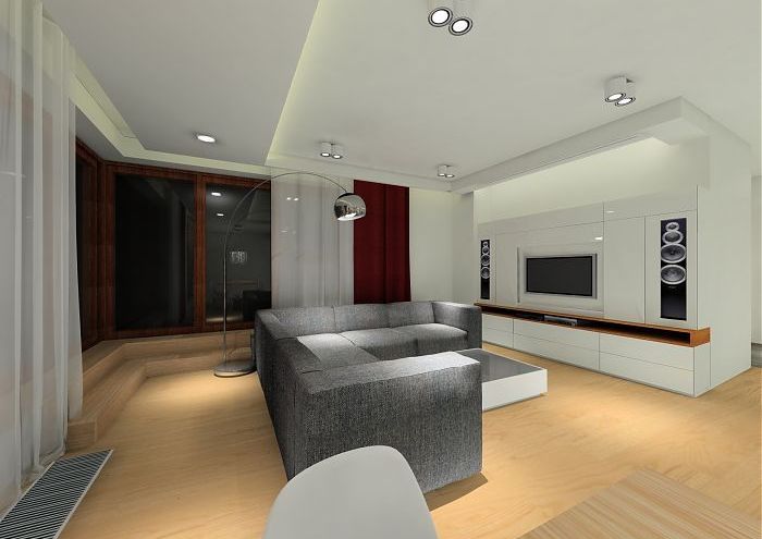 Projekt nowoczesnego apartamentu w Wilanowie