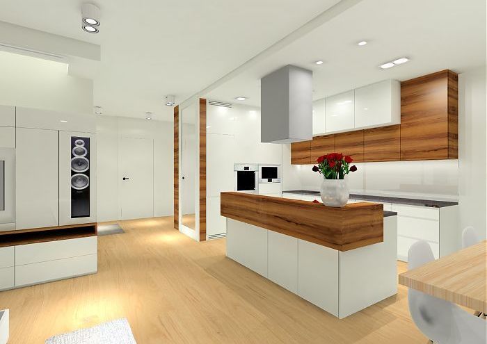 Projekt nowoczesnego apartamentu w Wilanowie