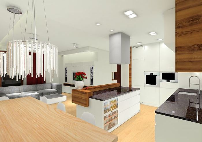 Projekt nowoczesnego apartamentu w Wilanowie