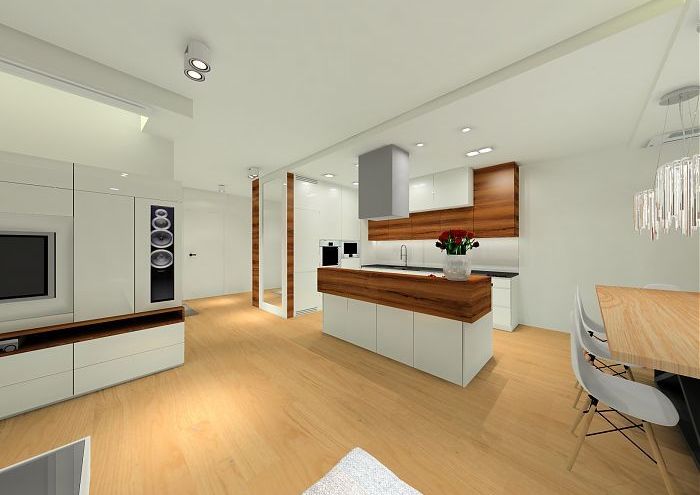 Projekt nowoczesnego apartamentu w Wilanowie